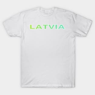 Green ombre latvian latviski - Latvia T-Shirt